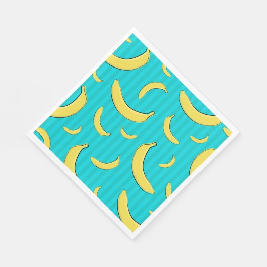 Banana Illustration Serviette (Ecke)