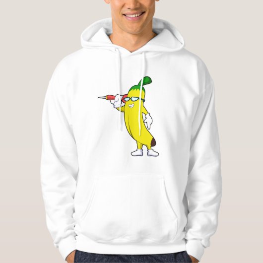 Banana in Darts mit Dart Hoodie (Vorderseite)