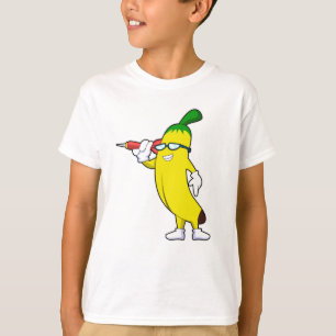 Banana in Darts mit Dart T-Shirt