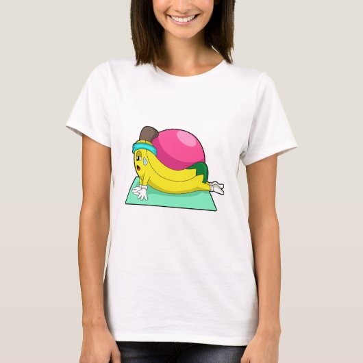 Banana in der Yoga-Fitness T-Shirt (Vorderseite)