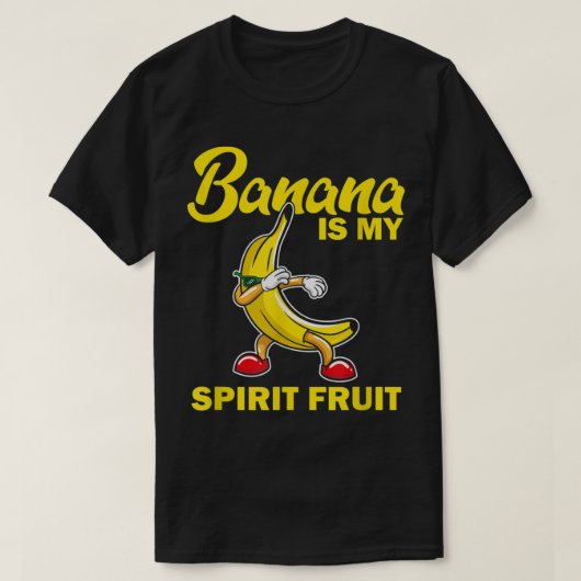 Banana Is My Spirit Fruit Funny Design T-Shirt (Design vorne)