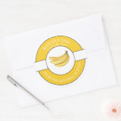 Banana-Jam-Label Runder Aufkleber (Umschlag)