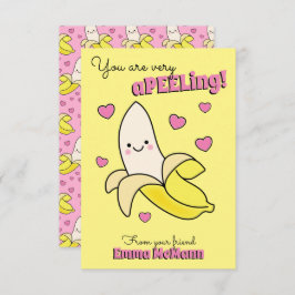 Banana Kids Classroom Valentine Karten