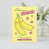 Banana Kids Classroom Valentine Karten (Stehend Vorderseite)