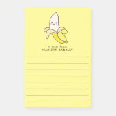 Banana Kids Niedlicher Kawaii Post-it Klebezettel (Vorderseite)