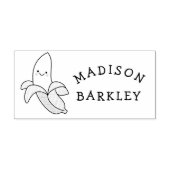 Banana Kid's Niedlicher Name Kawaii Gummistempel (Prägung)