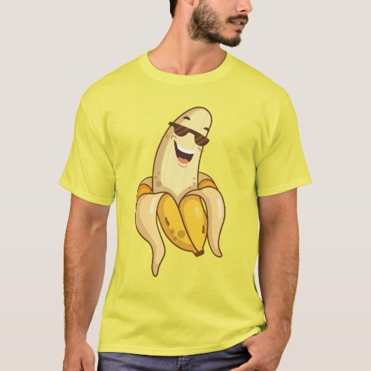 Banana-Kostüm Funny Halloween T-Shirt (Vorderseite)