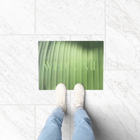 Banana Leaf Closeup Fußmatte (Indoor)