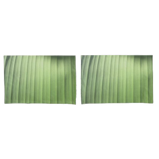 Banana Leaf Closeup Kissenbezug (Vorderseite-Set)