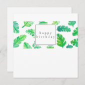 Banana Leaf Geburtstagskarte Dankeskarte (Vorne/Hinten)