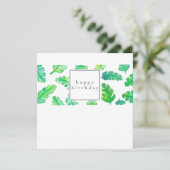 Banana Leaf Geburtstagskarte Dankeskarte (Stehend Vorderseite)