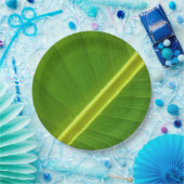 Banana Leaf Macro Pappteller (Party)