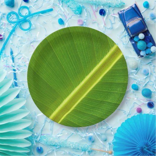 Banana Leaf Macro Pappteller (Party)