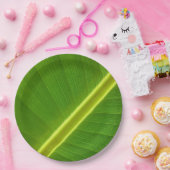 Banana Leaf Macro Pappteller (Party)
