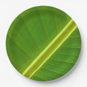 Banana Leaf Macro Pappteller