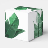 Banana Leaf Print Square Gefallen Box Geschenkschachtel (Rückseite)