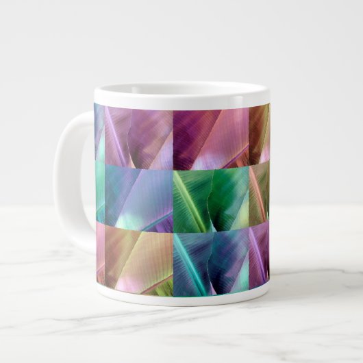 Banana Leaf Quilt Jumbo-Tasse (Vorderseite Links)