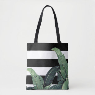 Banana Leaf Tropical Strip Bag - Martinique Print Tasche