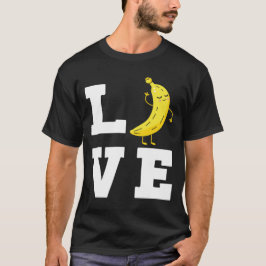 Banana Liebe Niedlich Banana Obst Outfit T-Shirt