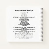 Banana Loaf Rezept Notizblock (Rückseite)