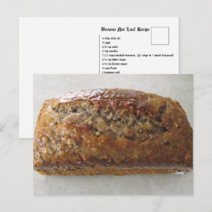 Banana Loaf Rezept Postkarte