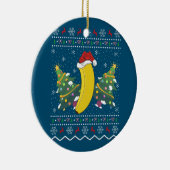 Banana Lover Xmas Geschenk Ugly Banana Weihnachten Keramik Ornament (Rechts)
