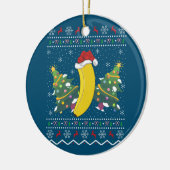 Banana Lover Xmas Geschenk Ugly Banana Weihnachten Keramik Ornament (Links)