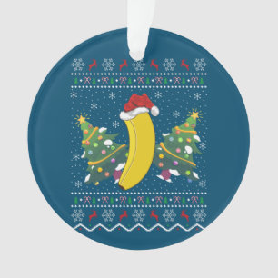Banana Lover Xmas Geschenk Ugly Banana Weihnachten Ornament