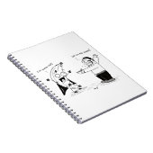 Banana Man Funny Cartoon Notebook Notizblock (Rechte Seite)