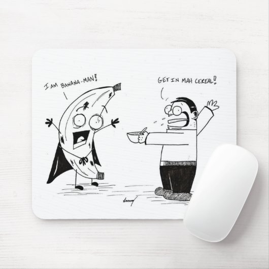 Banana Man Mousepad (Mit Mouse)