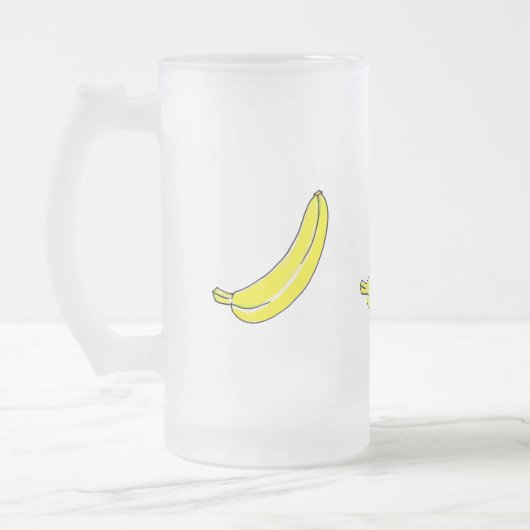 Banana Mattglas Bierglas (Links)