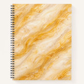 Banana Milkshake Marble Texture Design Notizblock (Vorderseite)