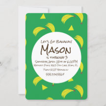 Banana Monkey Safari Tropischer Geburtstag