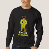 Banana Monkey Suit Vegan Food Banana Sweatshirt (Vorderseite)