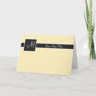 Banana Monogram Card