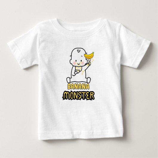 Banana Monster Baby T-shirt (Vorderseite)