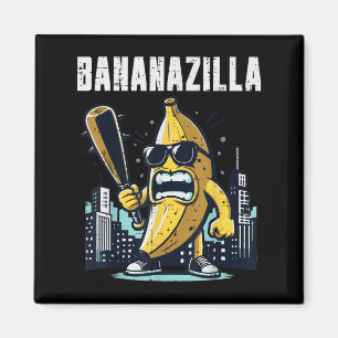 Banana Monster Bananazilla Funny Frucht Meme Men K Magnet