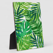 Banana Monstera Palm Grüne tropische Blätter Fotoplatte (Seite)