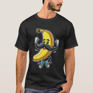 Banana Mustache Funny Dance Banana T-Shirt
