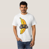 Banana Mustache Sunglasses Face Funny Fruit Cool B T-Shirt (Vorne ganz)