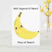 Banana Nana Karte (Gelbe Blume)