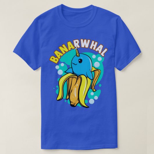 Banana Narwhal Banarwhal Funny Food Kreaturen T-Shirt (Design vorne)