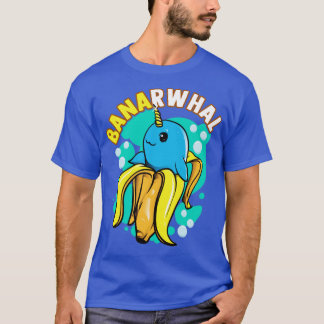 Banana Narwhal Banarwhal Funny Food Kreaturen T-Shirt