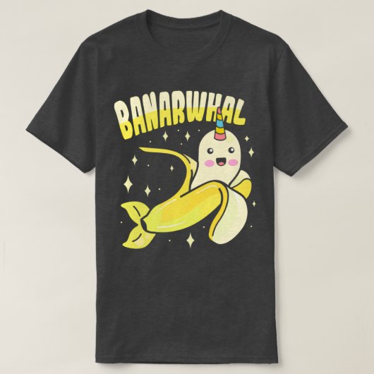 Banana Narwhal Design für Kinder und Donut Liebhab T-Shirt (Design vorne)