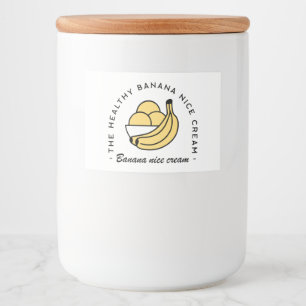 Banana nettes Eis gesundes Obst Pflanze auf Basis Lebensmitteletikett