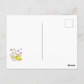 Banana Niedlich Kids Valentinstag Kawaii Postkarte (Rückseite)