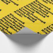 Banana Pancake Trail / Circuit Geschenkpapier (Ecke)