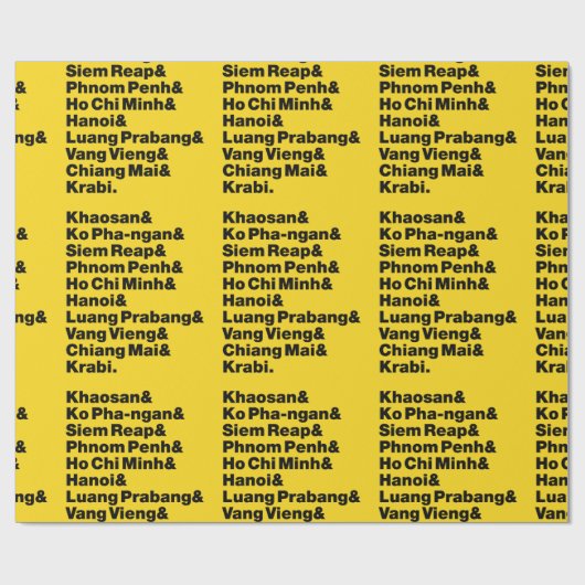 Banana Pancake Trail / Circuit Geschenkpapier (Flach)