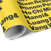 Banana Pancake Trail / Circuit Geschenkpapier (Rolleneckpunkt)