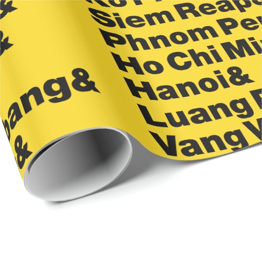 Banana Pancake Trail / Circuit Geschenkpapier (Rolleneckpunkt)